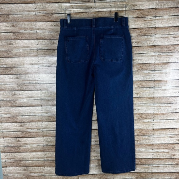 Betabrand Flare Jeans Sz Med Short Petite - Picture 2 of 5